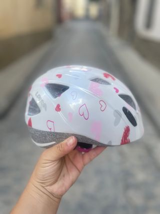 Casco bici niña Alpina - corazones