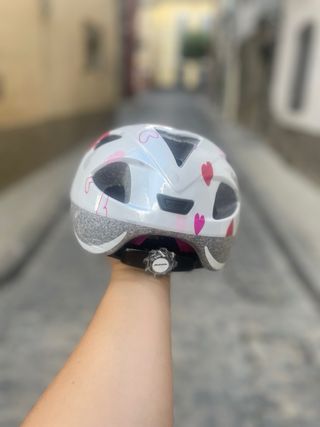 Casco bici niña Alpina - corazones