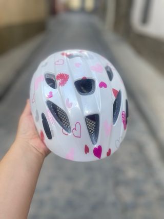 Casco bici niña Alpina - corazones
