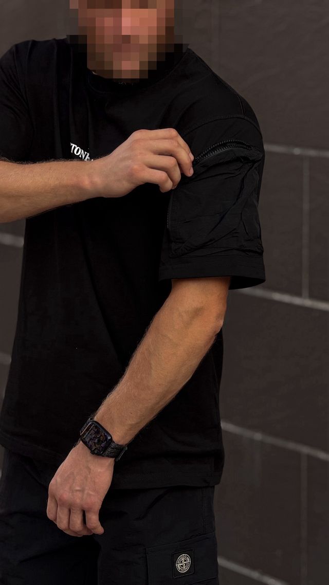 “UNICO” Camiseta de Stone Island negra Talla - M