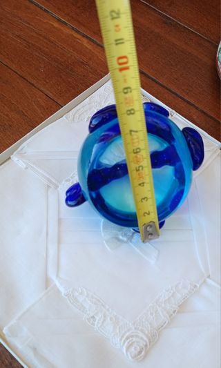 Pesce Murano vetro blu