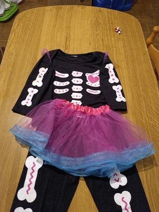 Disfraz calavera Niña (18-24 meses)