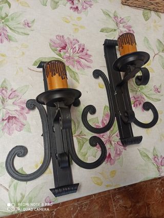 2 Faroles de forja - Decoración