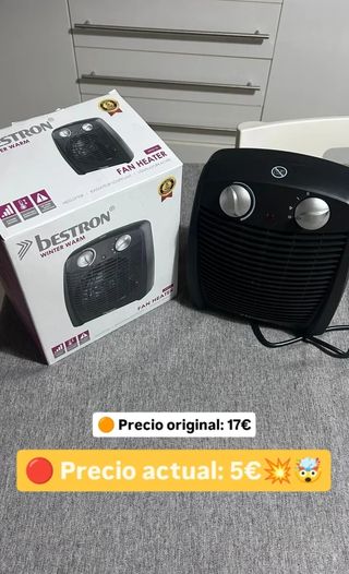 Calentador aire Beston - 5€