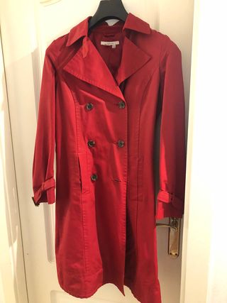 Gabardina Zara Basic roja