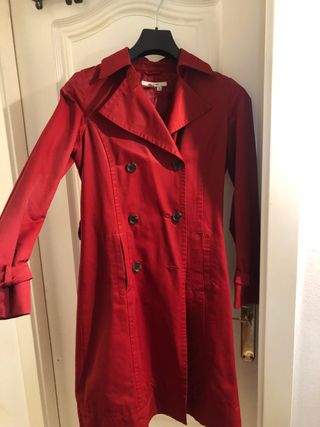 Gabardina Zara Basic roja
