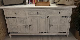 Mueble aparador blanco madera
