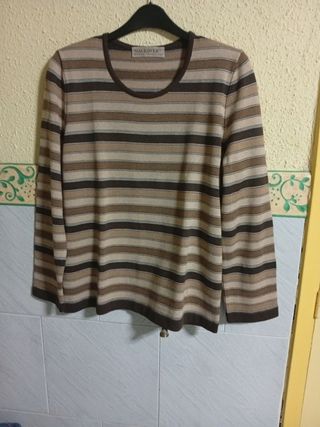 Jersey rayas NAULOVER marrón