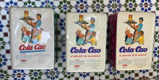 3 Cajas metálicas vintage Cola Cao