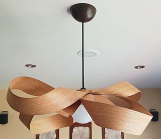 Lámpara artesanal madera 75cm Diám.