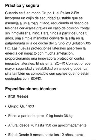 Silla coche Cybex Pallas