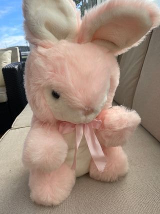 Peluche Coelho Rosa - Anos 90