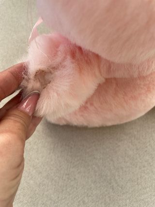 Peluche Coelho Rosa - Anos 90