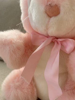 Peluche Coelho Rosa - Anos 90