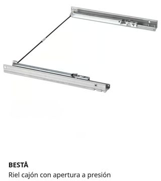 9 pares de rieles cajón apertura presión IKEA