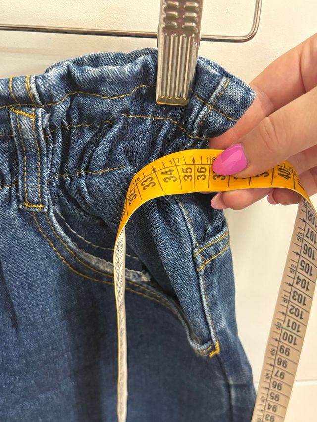 Jeans cortos tipo paper bag