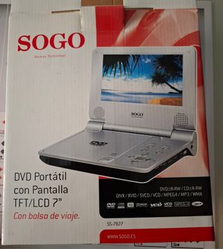 DVD Portátil SOGO 7" TFT LCD