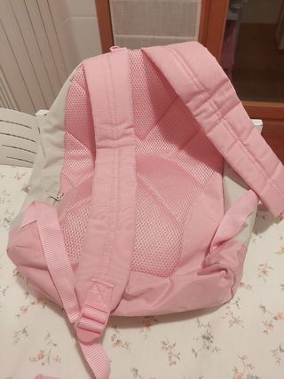Mochila Munich niña beige-rosa