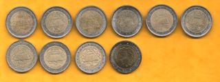 10 MONEDAS DE 2€ CONMEMORATIVA TRATADO DE ROMA