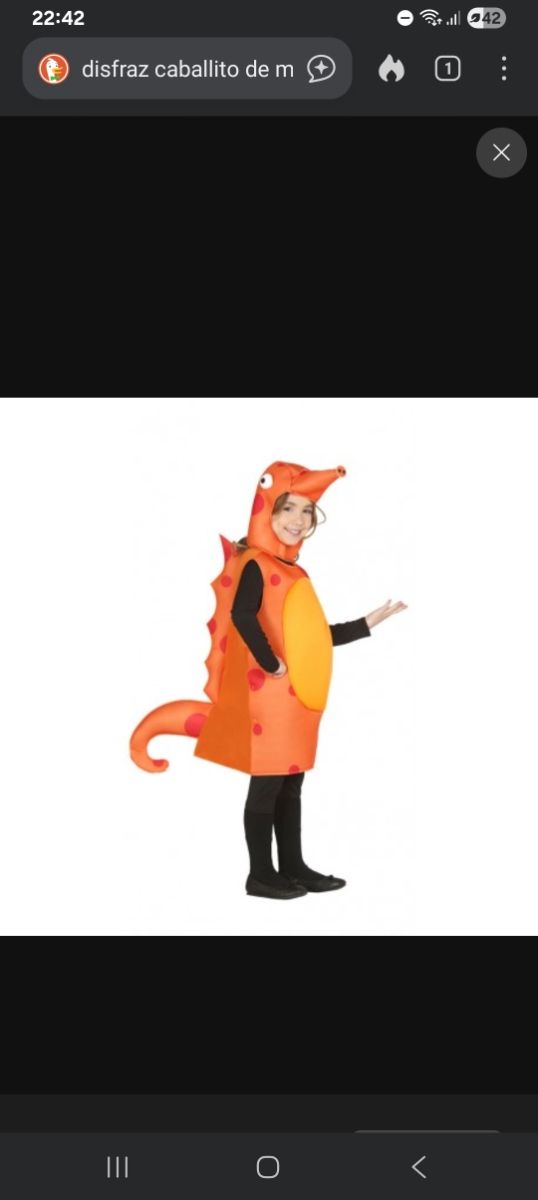 Disfraz caballito de mar niño (7-8)