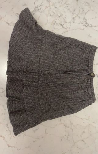 Gonna grigia a righe bimba 6-7 anni