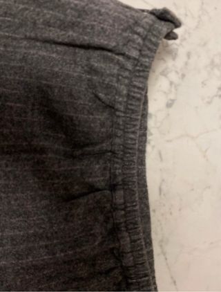 Gonna grigia a righe bimba 6-7 anni