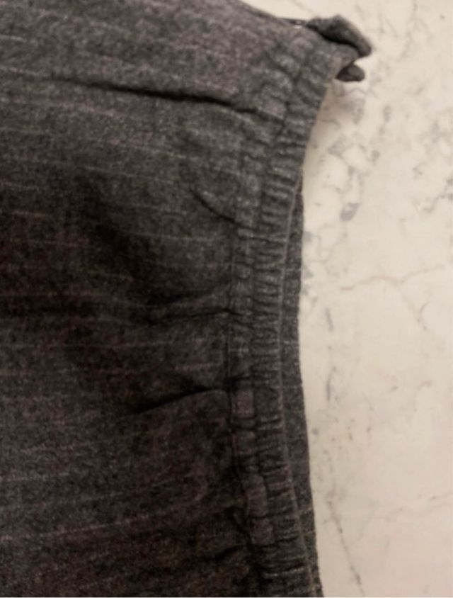 Gonna grigia a righe bimba 6-7 anni