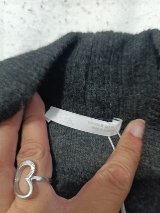 Jersey Zara gris antracita - Talla M