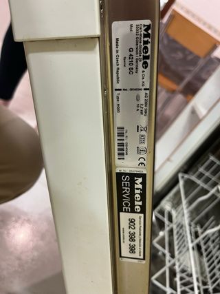 Lavavajillas Miele G4210SC blanco