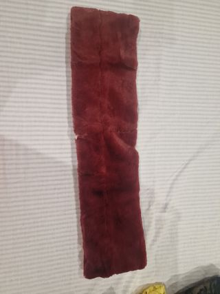 Cuello de piel sintética - Rojo