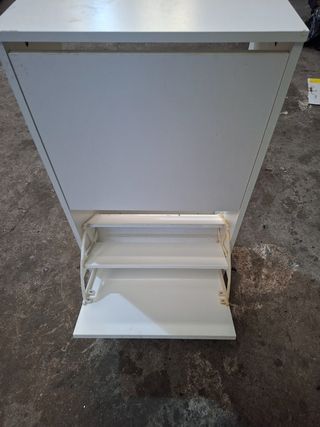 Zapatero blanco - 2 cajones