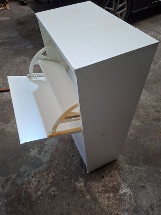 Zapatero blanco - 2 cajones