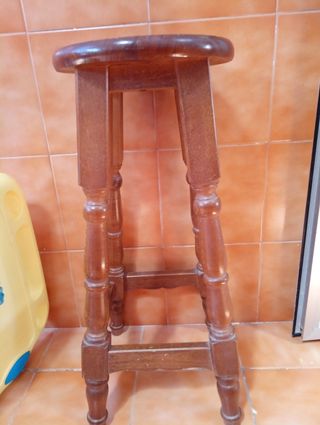 4 panche in legno marrone 