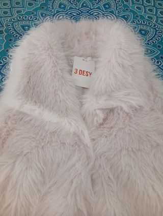 Gilet pelliccia beige 3 Desy