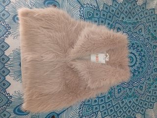 Gilet ecopelliccia beige 3 Desy