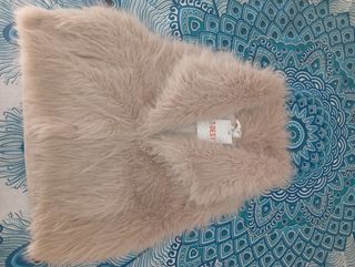 Gilet ecopelliccia beige 3 Desy