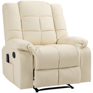 Sillón reclinable masaje beige