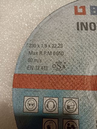 Discos inox 230mm BERNER