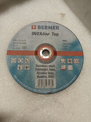 Discos inox 230mm BERNER