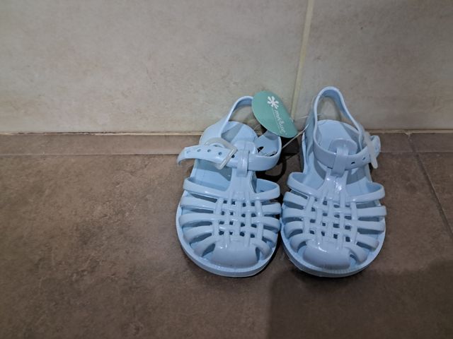 Chanclas niño azul talla 20-21