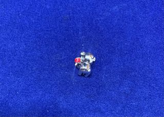 Charm Oso con Rosa y Corazón pulsera Pandora plata