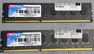 RAM Patriot 4GB 2 módulos de 2+2 GB