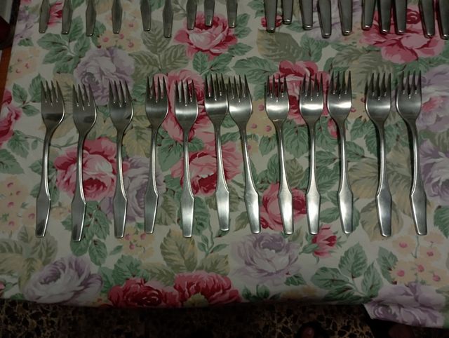 Conjunto de talheres 55 peças - Aço inoxidável