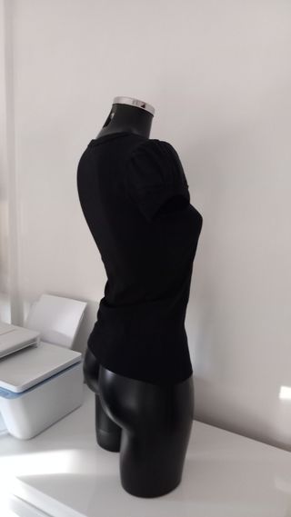 Maglia mezze maniche da donna Piazza Italia nero