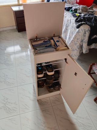 Zapatero blanco - Mueble almacenaje