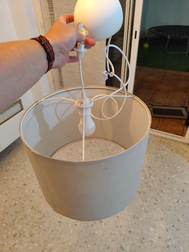 Lámpara colgante beige