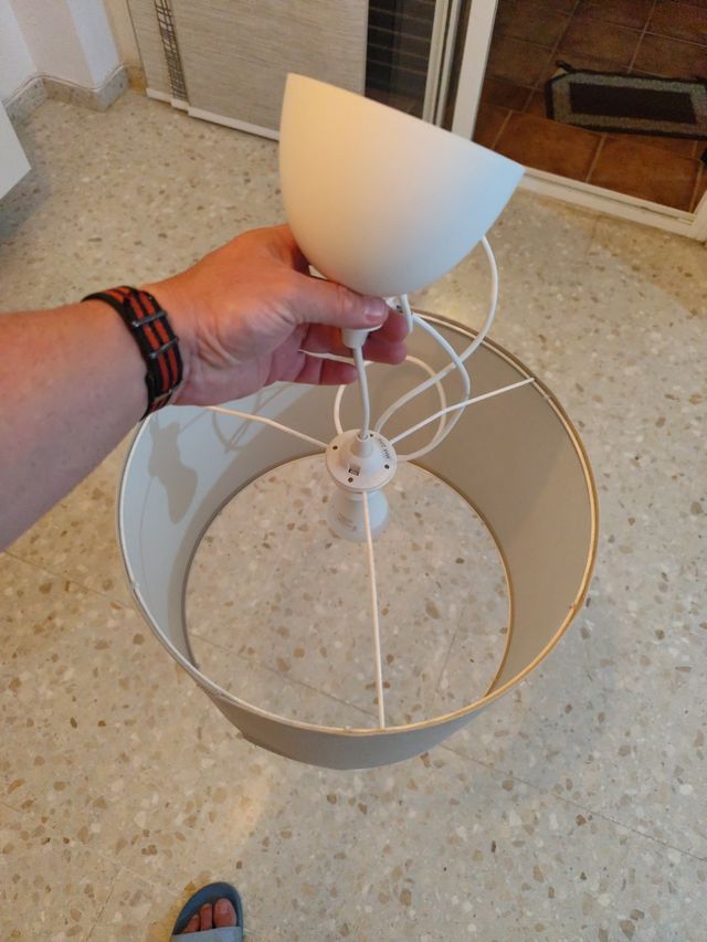 Lámpara colgante beige