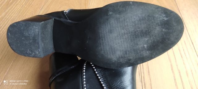 REBAJAS !!! BOTINES DE PIEL NEGROS