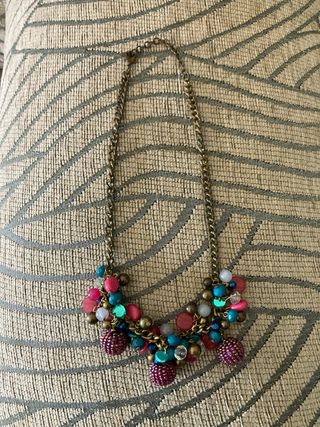Collar multicolor bisutería