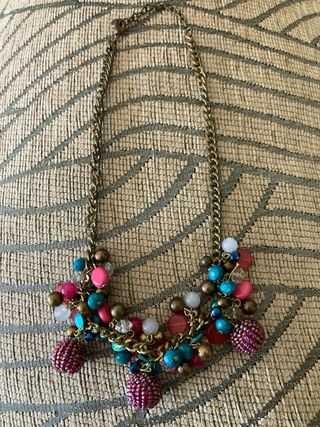 Collar multicolor bisutería